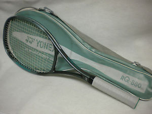 YONEX RQ 880 WIDEBODY TENNIS RACQUET W BAG COVER  4 1/2" NEW GRIP WRAP VERY NICE