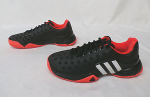 Adidas Barricade 2015 Men's Tennis Shoes Black/Solar Red B25429 JM1 Size 8.5