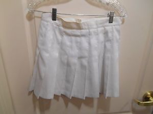 Women's Size 12 Tail White Knife-Pleat Tennis Skirt 14.5" Waist 8-10 USA Made