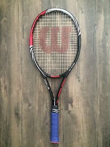 Wilson BLX Bold 100 Sq In Tennis Racquet 4 and 3/8" Grip W/ Overwrap