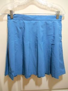 Women's Size 12 Head Blue Knife-Pleat Tennis Skirt Waist 14 inches Size 8-10