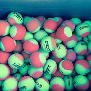 200 used orange dot tennis balls