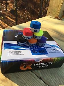 AquaZorb Tennis Overgrip 60 Piece Assorted