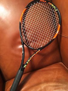 Wilson Burn 100 Tennis Racquet - New Strung NXT Natural - 4 3/8