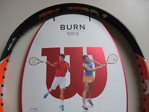 New Wilson Burn 100S Tennis Racquet ( 4 3/8) with free Babolat stringing!