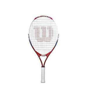 Tennis Racquet Wilson Racket Junior US Open Aluminum Red/Blue Strung Racquet