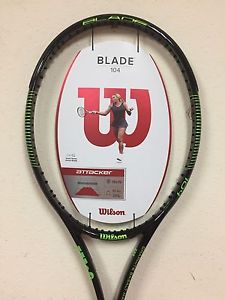 Wilson Blade 104 Tennis Racquet 18 x 19 Grip 4 3/8