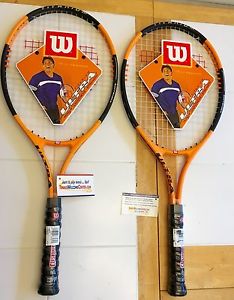 Pair Wilson Titanium Softshock Cushion Pro Ultra TI 4 1/2 & 4 1/4 T3181U Tennis