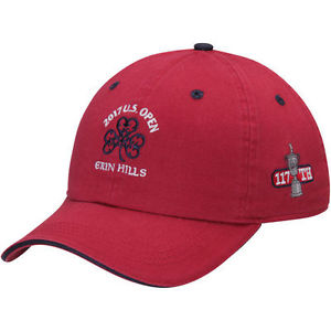 Red 2017 U.S. Open Classic Sandwich Official Logo Adjustable Hat