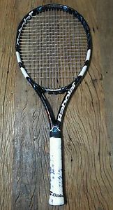 BABOLAT Tennis Racket Pure Drive GT 100 4 3/8 New Solinco TourBite 16/17 @ 52LBS