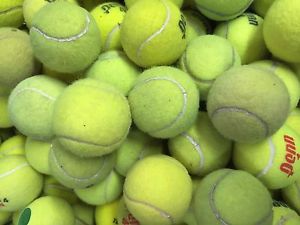 100 Used Tennis Balls - Fast, Reliable FedEx Ground Shipping - Dog Toys