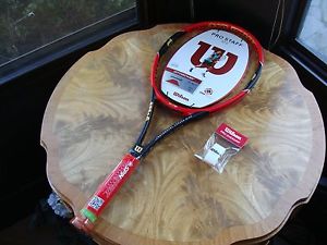 Wilson Pro Staff 97S 18X17 Racquet Unstrung 4 3/8 + Bonus (OverGrip and Strings)