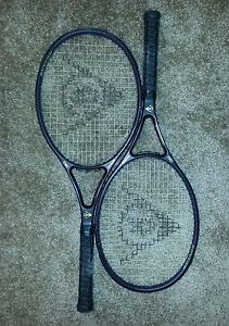 2x dunlop classic pro revelation midplus tennis racquets .