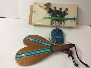 Jokari Pro Set Complete Original Box Kyle Rote Jr Vintage 1970s Paddle Wood Ball