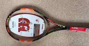 NEW WILSON BURN 100ULS TENNIS RACQUET  GRIP 1/4