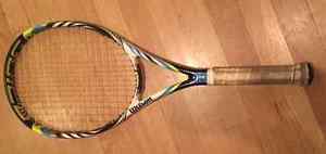 USED WILSON JUICE 100L TENNIS RACQUET  1/4 GRIP