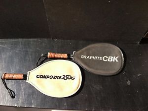 2 Vintage Ektelon CBK / 250G Racquetball Racquets