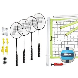 Volleyball Badminton Combo Franklin Sports Recreational Outdoor Beach Backyard