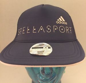 Adidas StellaSports Stella McCartney Women Truckers Cap Blue Flat 22 Inch