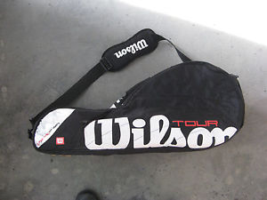 WILSON TOUR Thermo Guard Tennis Racquet Carrying Bag w Shoulder Straps BRAND NEW