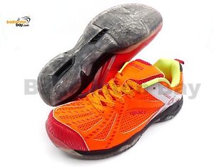 Apacs Cushion Power 071 Orange Badminton Shoes Transparent Outsole and Improved