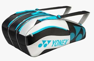 YONEX Tournament Active Series 9 Racquet Bag Tennis & Badminton - Black -Reg $90