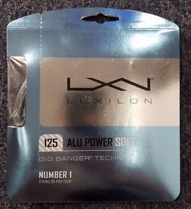 Luxilon ALU Power Soft 1.25mm 16L Gauge Tennis String NEW