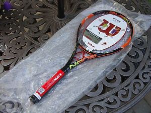 Wilson Burn 100 LS Lite 18X16 Spin Effect Tennis Racquet Unstrung 4 1/4