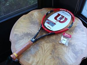 Wilson Pro Staff 97 16X19 Racquet 4 1/2 Unstrung + Bonus (OverGrip and Strings)