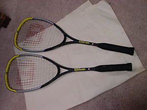 2 WILSON PRO STAFF TI  Squash RACKET RACQUET's 185 Grams