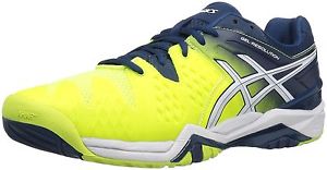 ASICS Gel Resolution 6 Men's Tennis shoes sneakers - Yellow/White - Reg $140