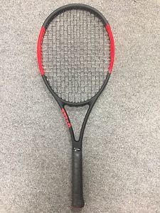 Wilson Pro Staff 97 2017 STRUNG 4 1/4 (Tennis Racket Matte Black 315g 11.1oz)