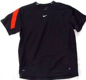 Tennis Shirt Nike Boys Dri-Fit Size Junior M(10-12) Black/Red