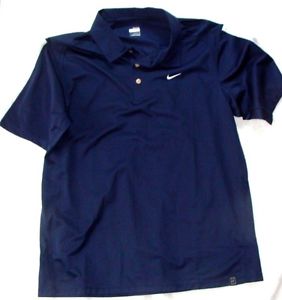 Tennis Polo Shirt Nike Size M Navy/White FIT-DRI