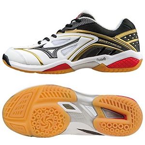 MIZUNO Badminton shoes WAVE FANG SS 71GA1510 White X black X gold