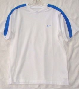 Tennis Shirt Nike Size Junior XL(18-20) White / Blue