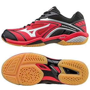 MIZUNO Badminton shoes WAVE FANG SS 71GA1510 Red X white X black