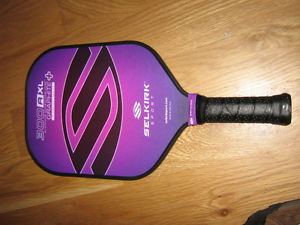 lightly used Selkirk Sport pickleball paddle 300 A XL graphite purple