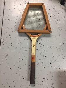 Vintage Wilson Jack Kramer Tennis Autograph Racket w Frame Press