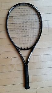 PRINCE O3 SILVER OS 118 TENNIS RACQUET WITH NEW LUXILON STRINGS   4 1/4  27.75