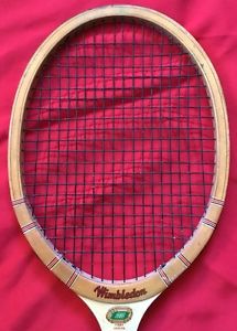 Wimbleton Bancroft Vintage Tennis Racket And Old Press