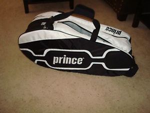 Brand New Prince Thunder 6-pack Double Compartment Tennis Bag (Black/White) L@@K