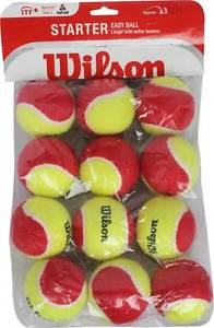 Wilson Starter Easy Tennis Ball  (Pack of 12, Multi-Color)