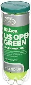 Wilson US Open Tournament Tennis Ball Tennis Ball (Pack of 3, Green)