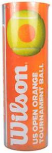 Wilson US Open Orange Turnament Tennis Ball (Pack of 4, Orange)