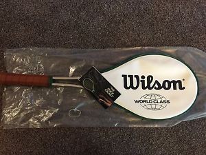 NEW Vintage Wilson World Class Aluminum Metal Tennis Racquet With Cover 4 5/8L