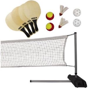 Lifetime Badminton Pickleball QuickStart Tennis Set Driveway With Heavy Duty Net