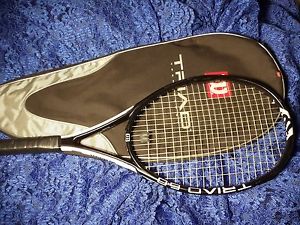 wilson triad 6.0 pro staff tennis racket mid plus 4 3/8 grp ! NICE !