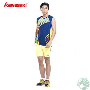 Kawasaki 2017 Breathable Badminton Shirts Sleeveless Quick Dry ST-15117 For Men