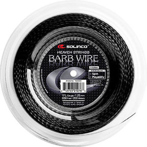 SOLINCO BARB WIRE 17 (1.25) REEL - textured tennis racquet string - Auth Dealer